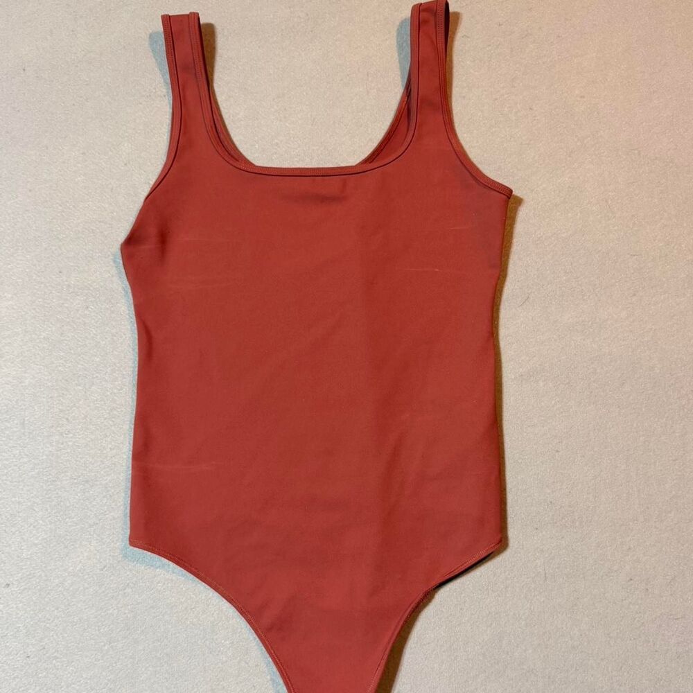 Abercrombie-fitch Women's Pink and Orange Bodysuit